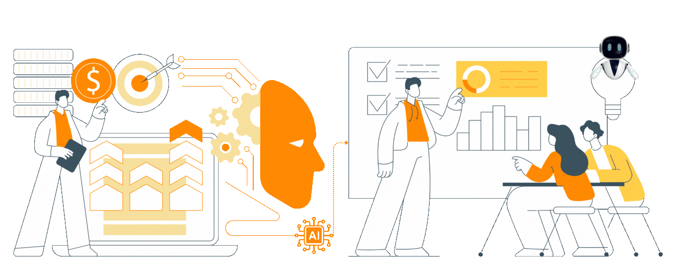 AI & Automation Workshop Header Diagram